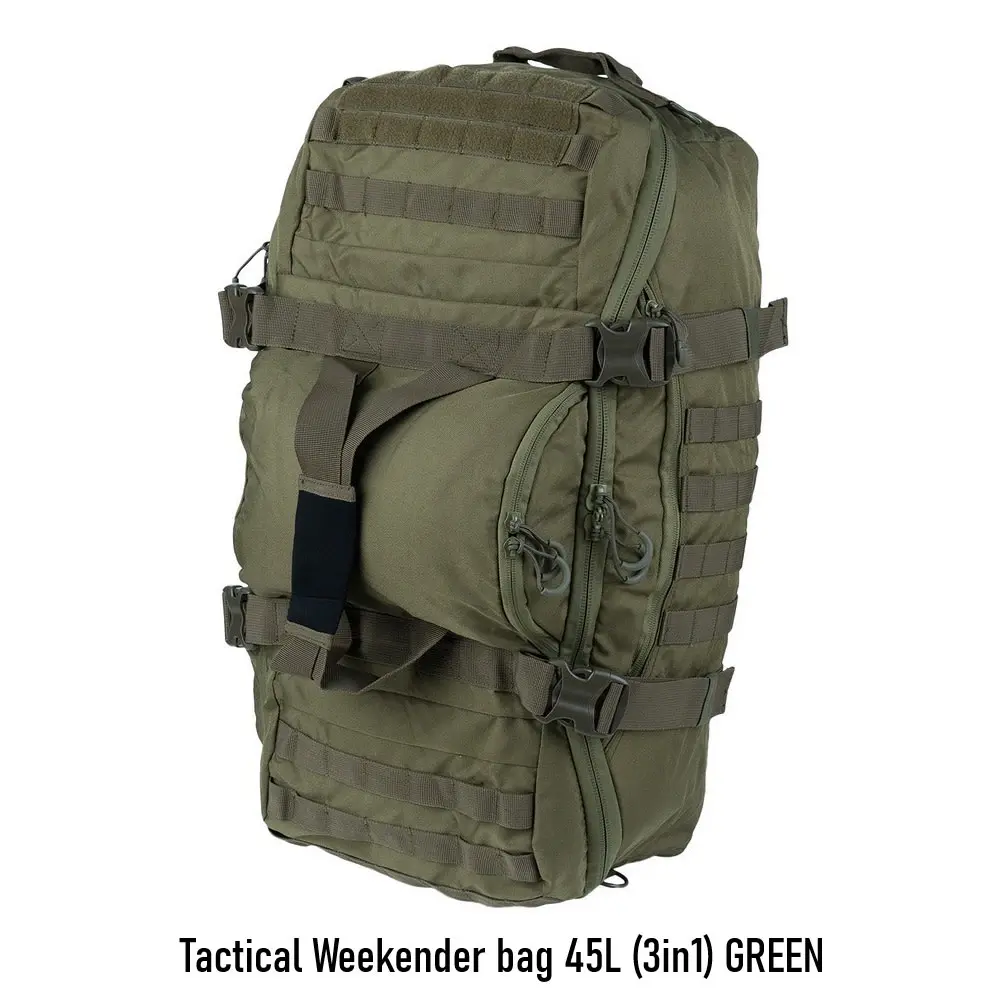 Tactical Weekender bag 45L (3in1) GREEN pic 3.webp