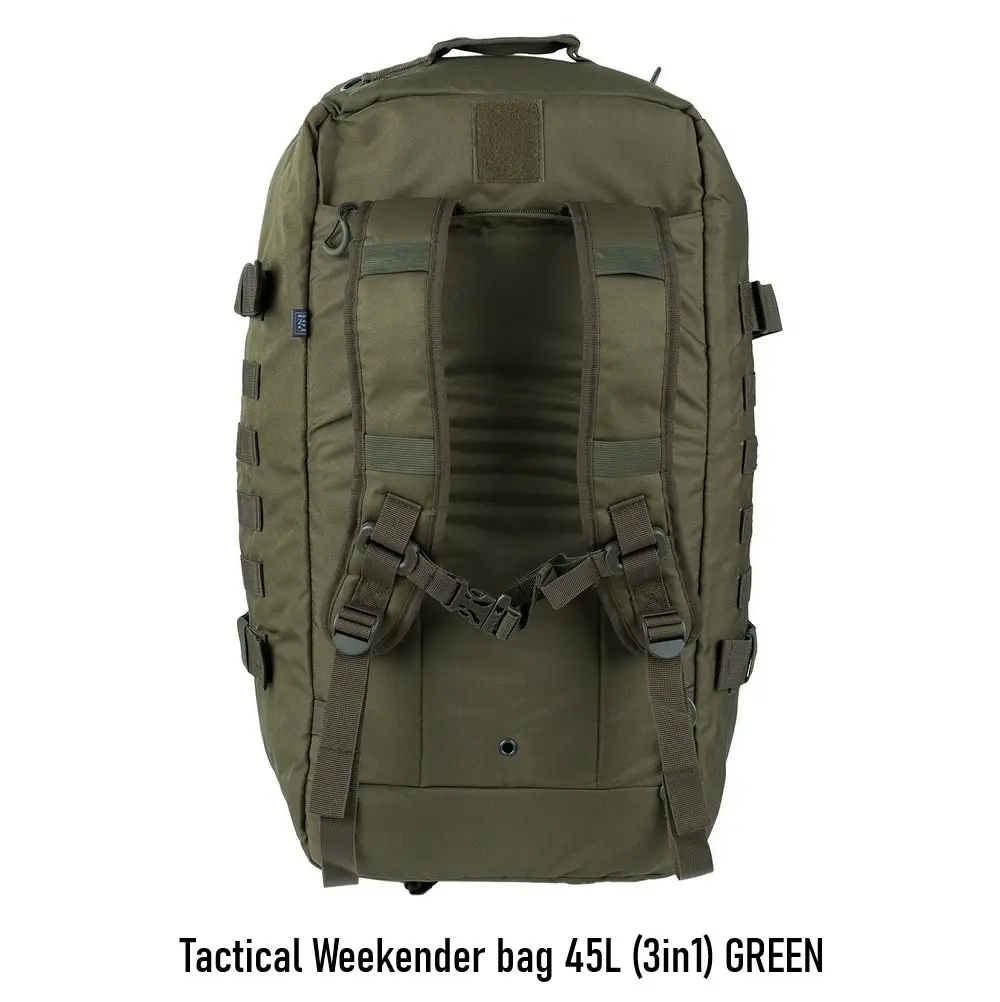 Tactical Weekender bag 45L (3in1) GREEN pic 2.webp