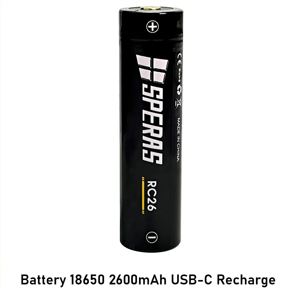 Battery 18650 2600mAh USB-C Recharge pic 2.webp