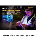 Headlamp White + UV + Red Light 600lm pic 5.webp