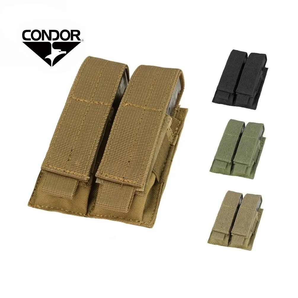 [2100000008926] Double Pistol Mag Pouch (Black)