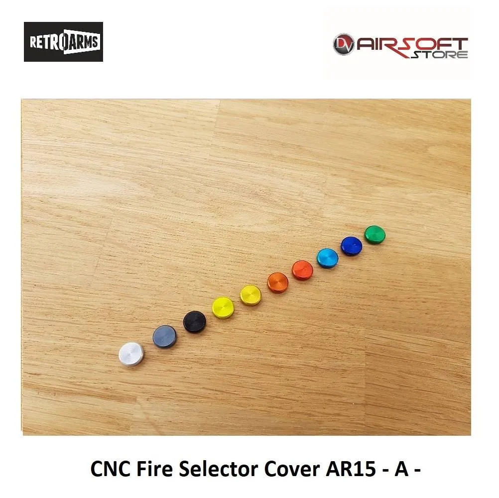 [2100000025015] CNC Fire Selector Cover AR15 - A - (Silver)