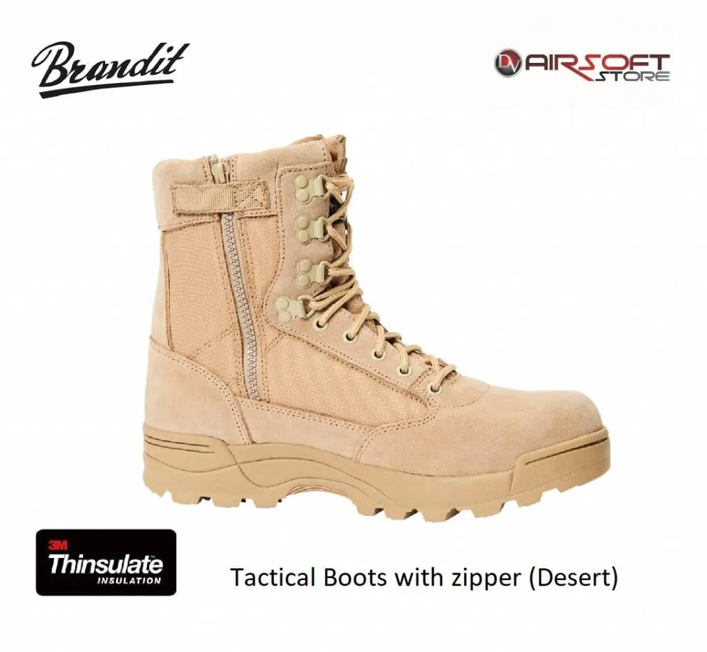 Tactical Boots with zipper (Desert)