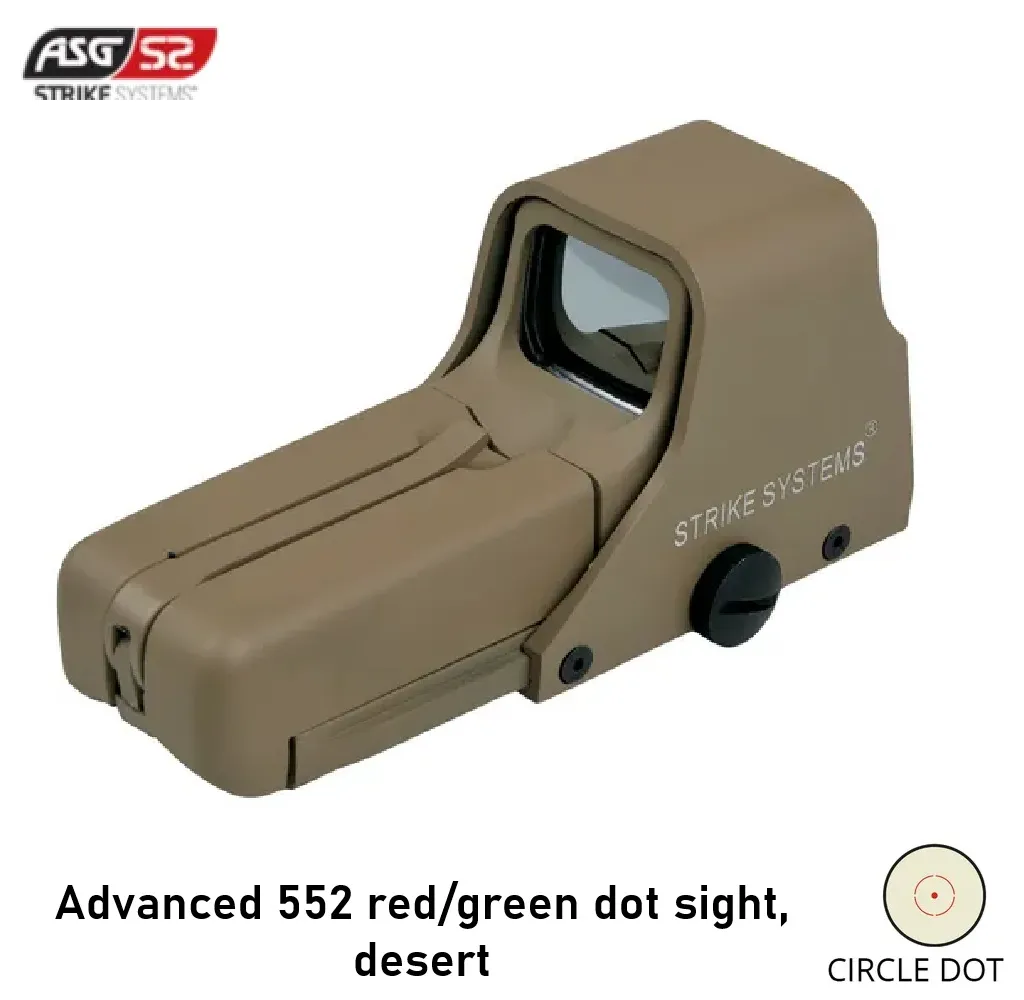 Advanced 552 red/green dot sight, desert