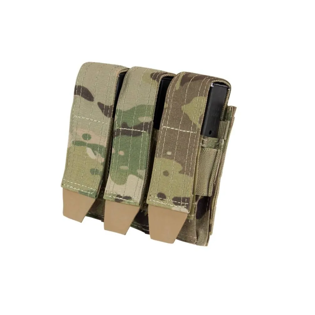 [2100000009015] Triple Pistol Mag Pouch - MultiCam
