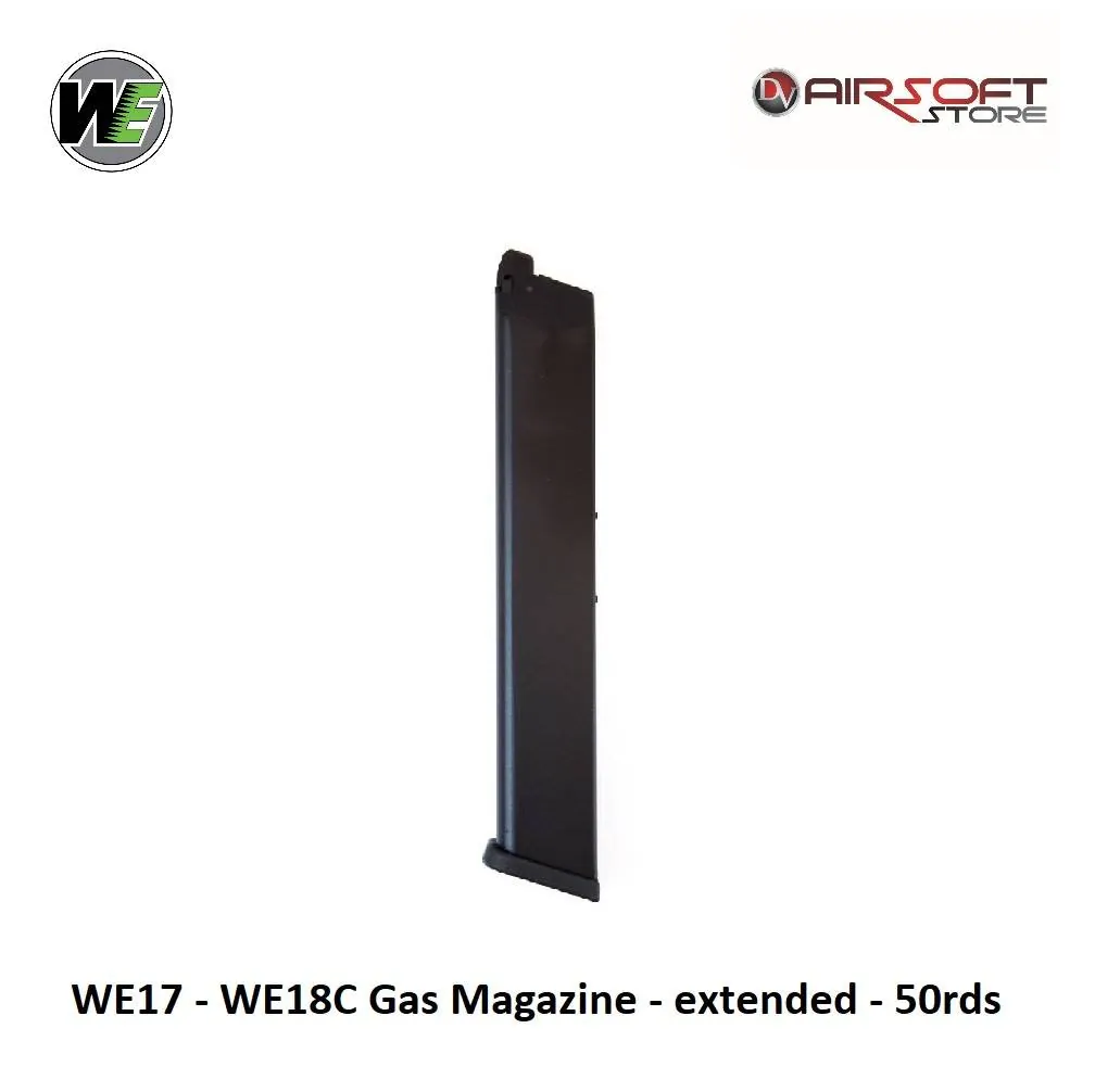 WE17 - WE18C Gas Magazine - extended - 50rds