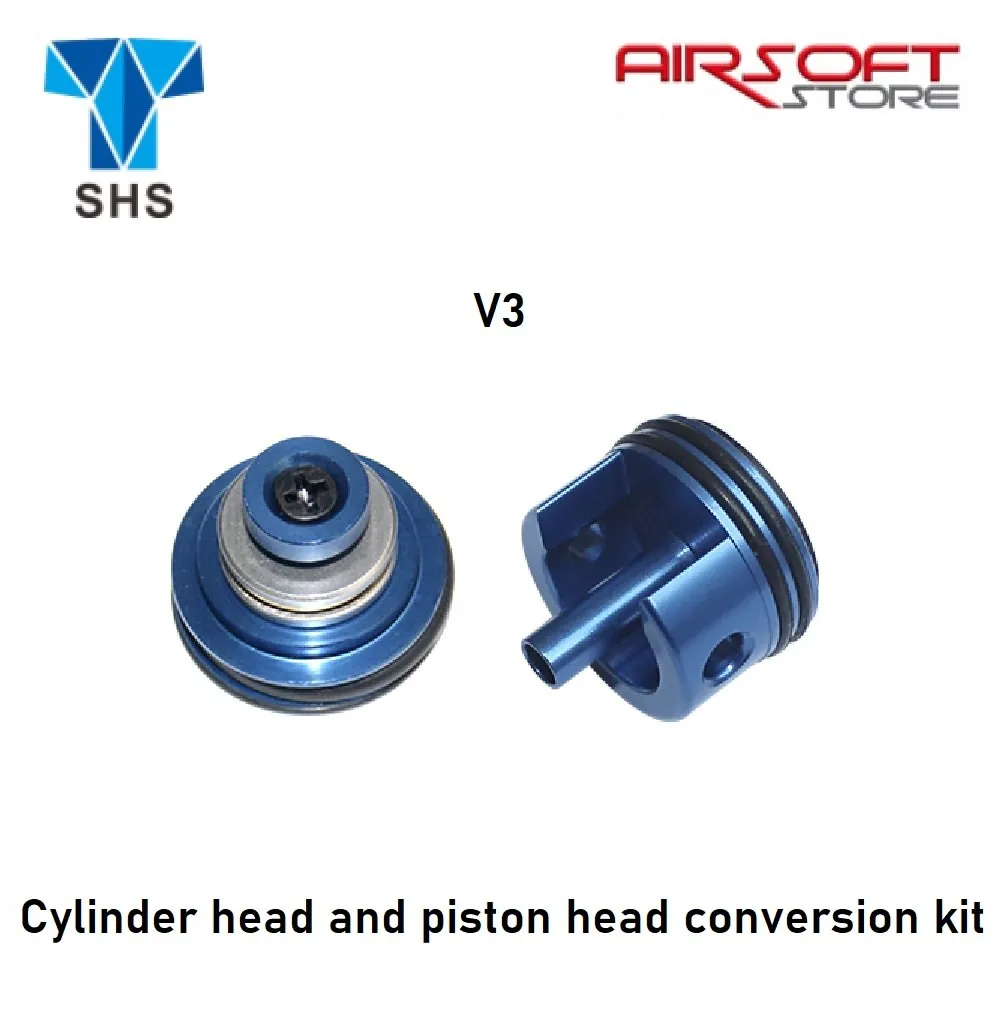 Cylinder head and piston head conversion kit (V3)