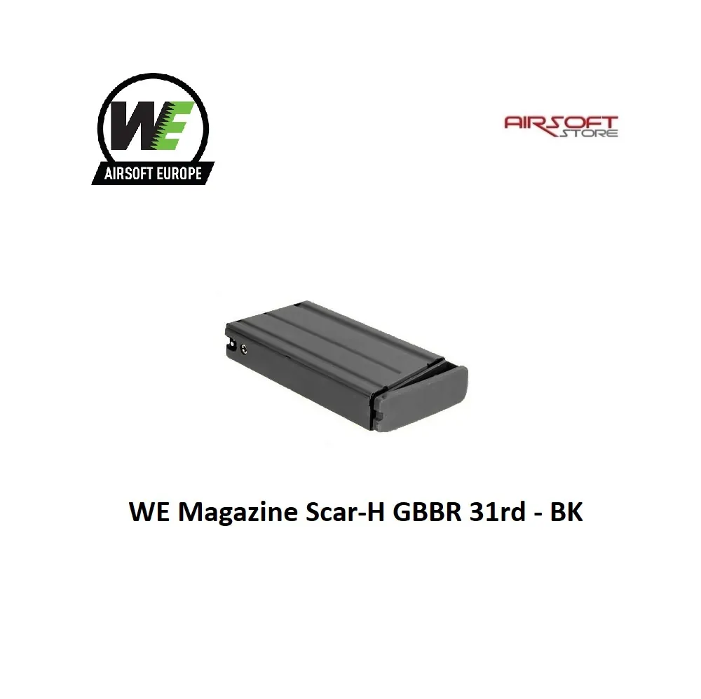 [2100000014668] WE Magazine Scar-H GBBR 31rd - BK