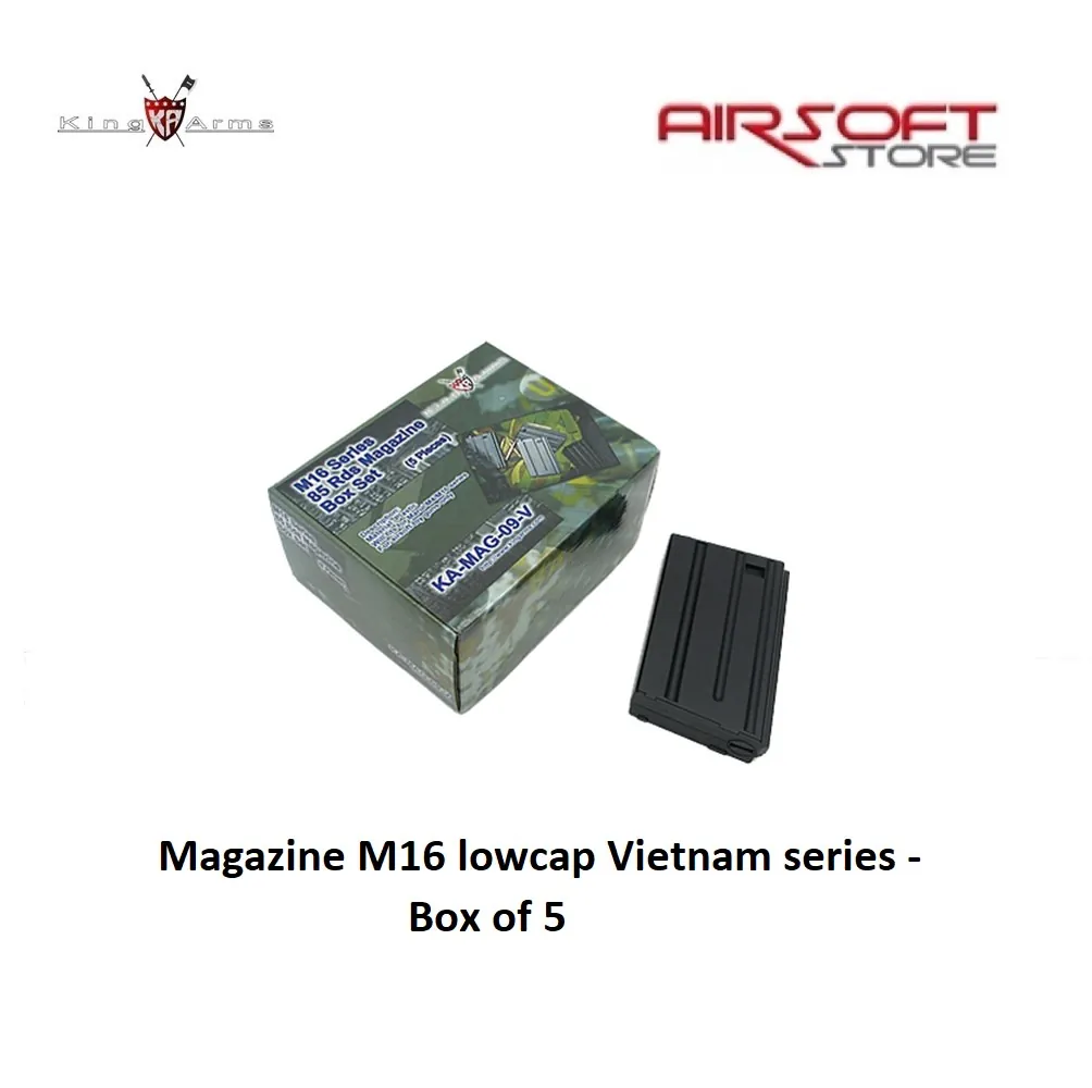 [2100000018468] Magazine M16 lowcap Vietnam series - Box of 5