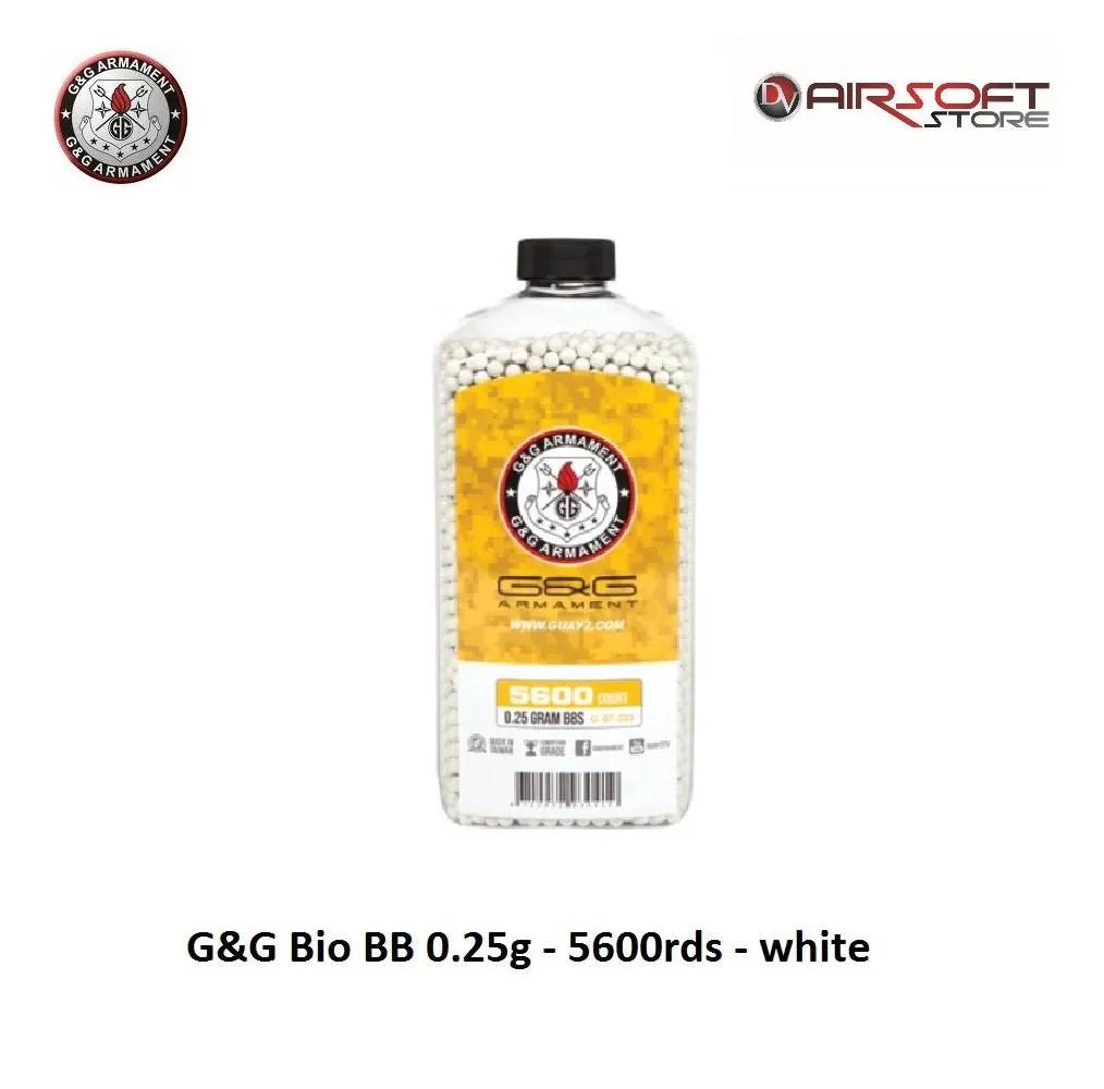 Bio BB 0.25g - 5600rds - white