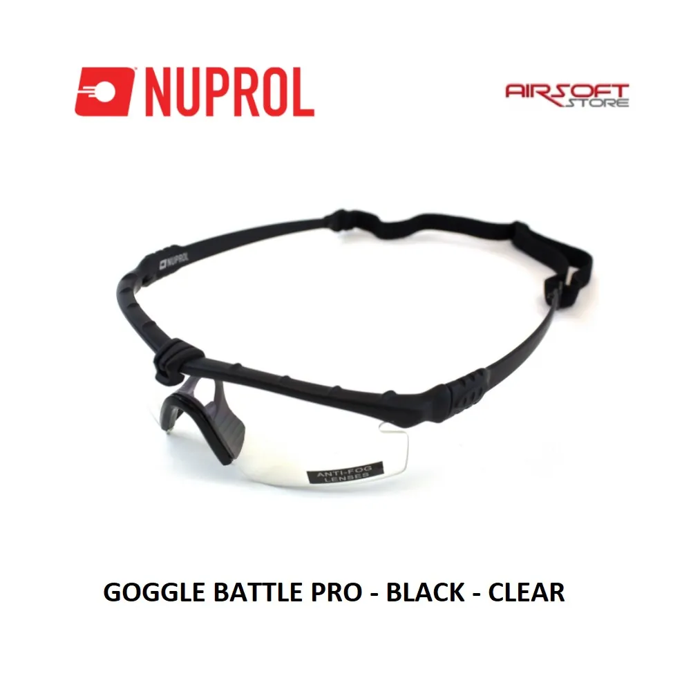 GOGGLE BATTLE PRO - BLACK - CLEAR