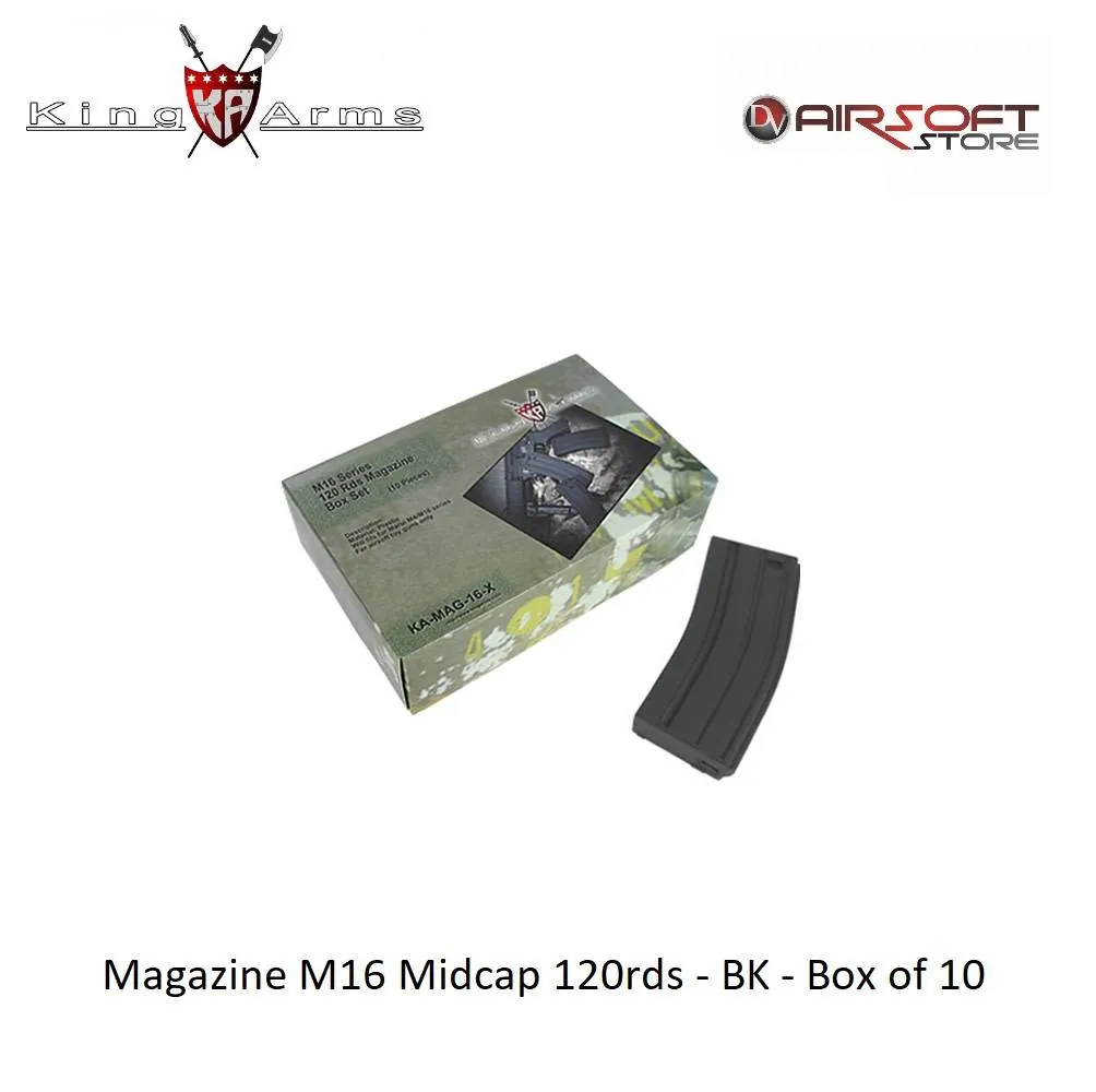 Magazine M16 Midcap 120rds - BK - Box of 10