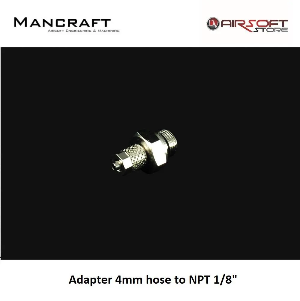 Adapter 4mm hose to NPT 1/8"
