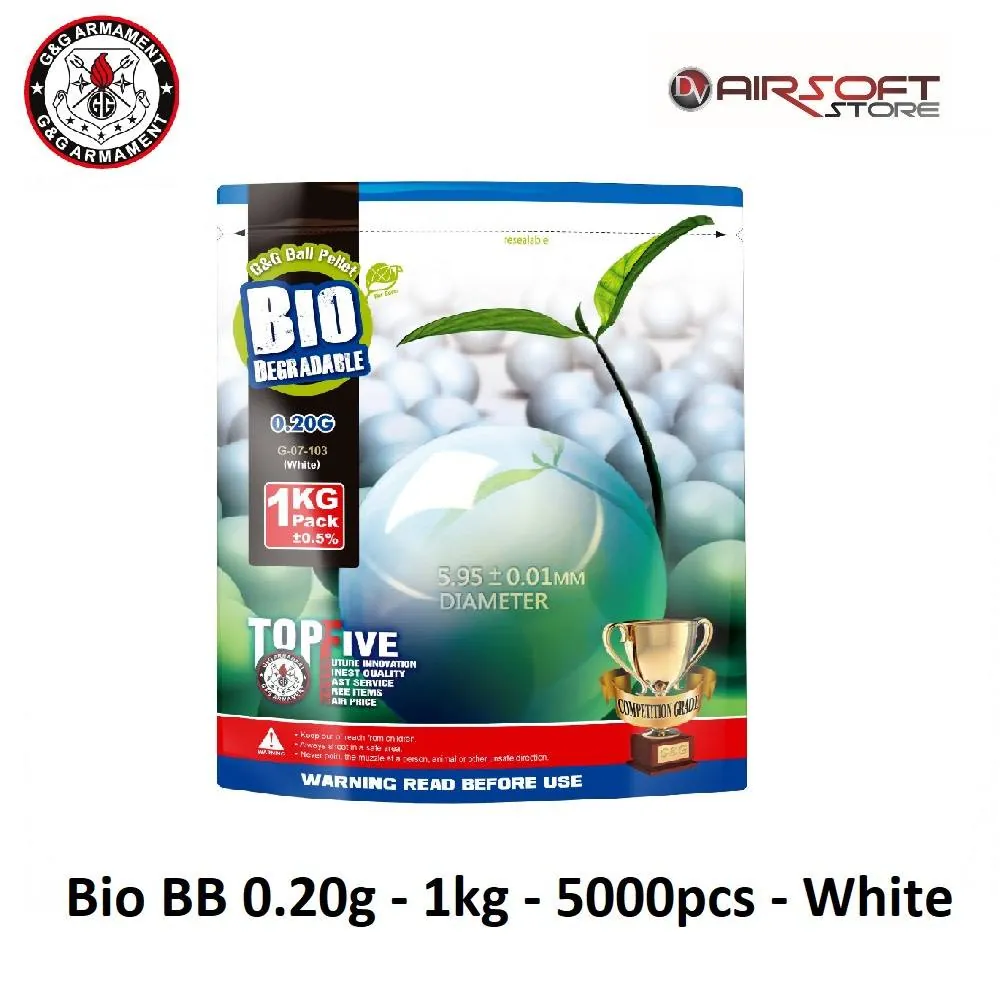 [2100000028085] Bio BB 0.20g - 1kg - 5000pcs - White