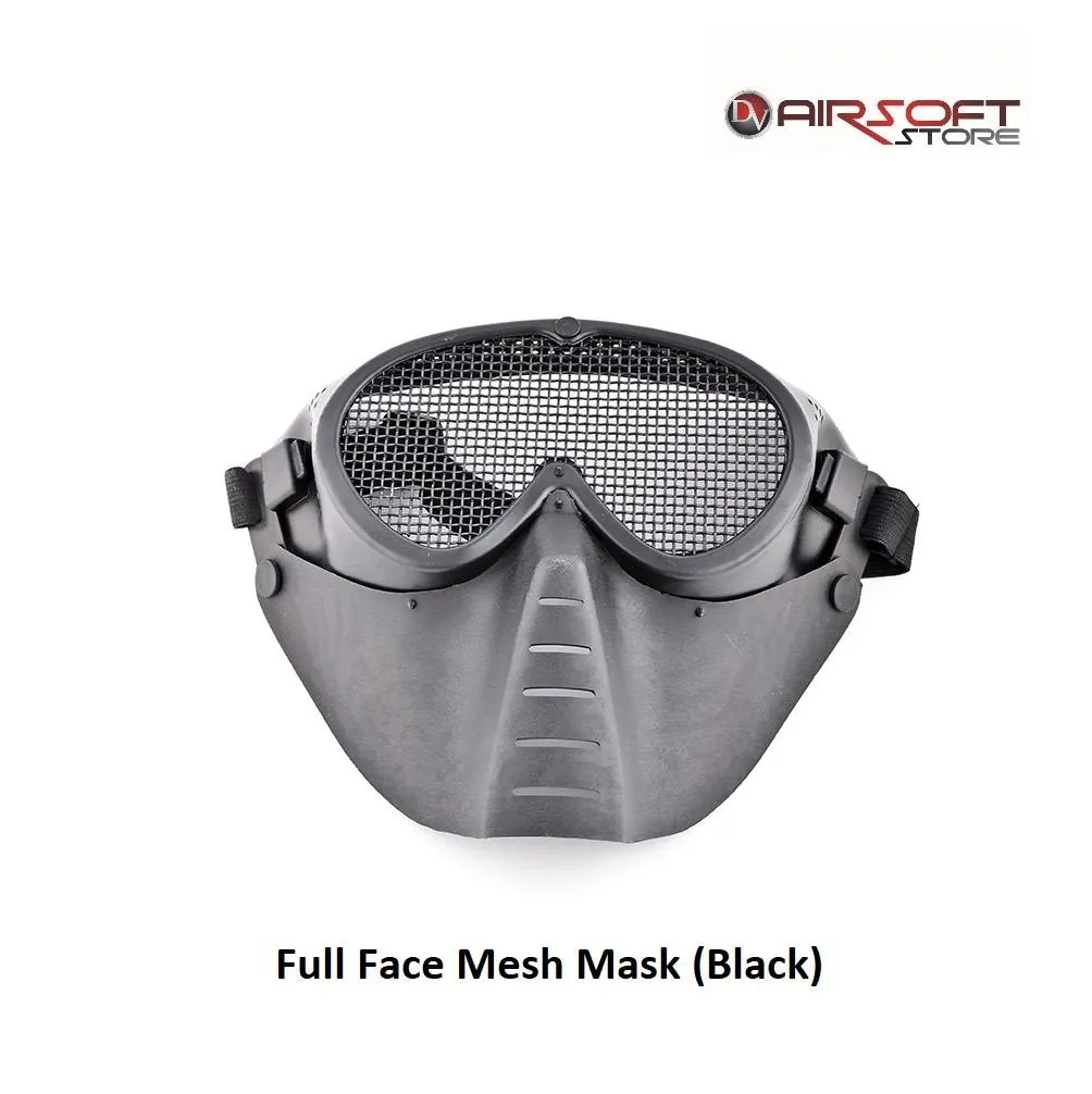 [2100000029396] Full Face Mesh Mask (Black)