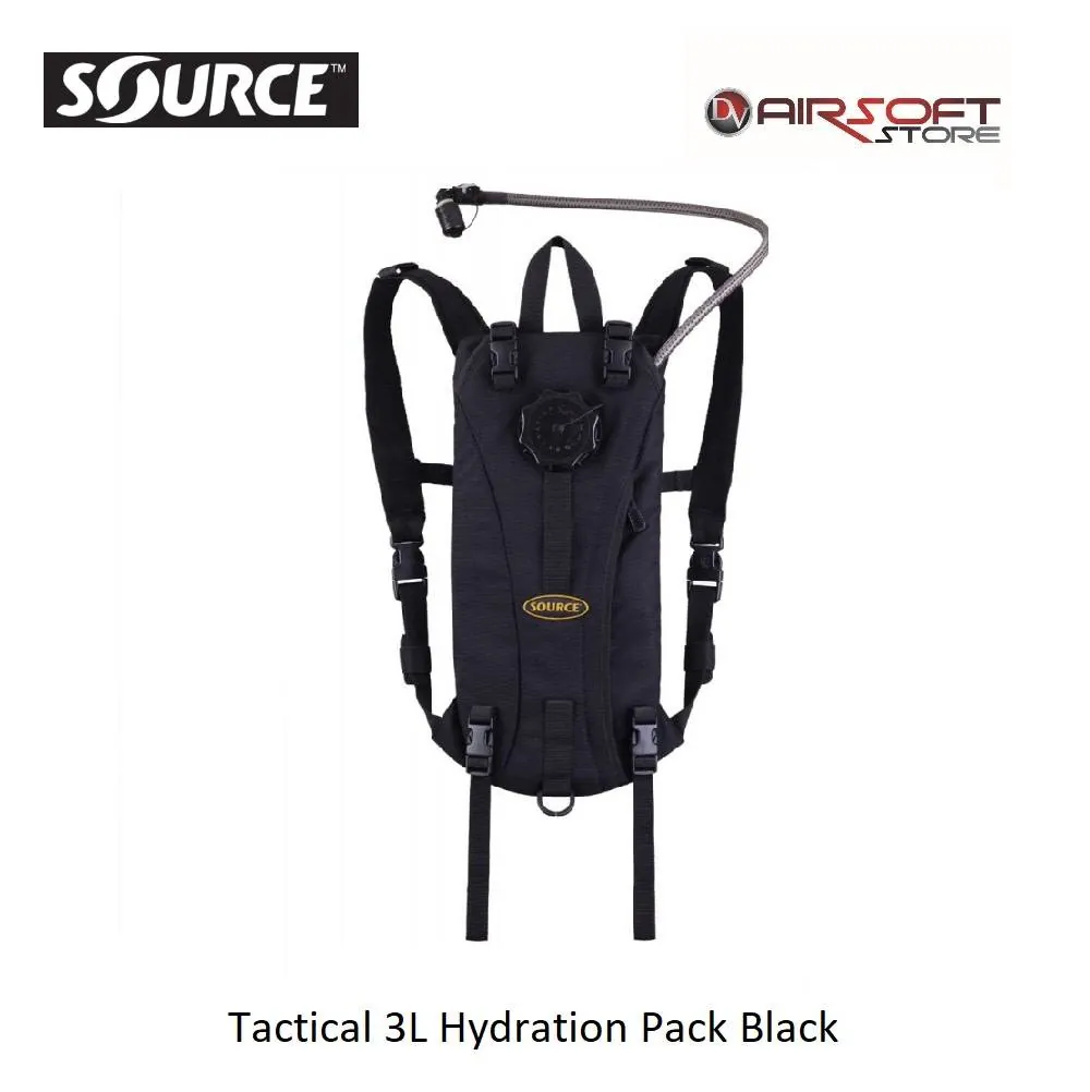 Tactical 3L Hydration Pack Black