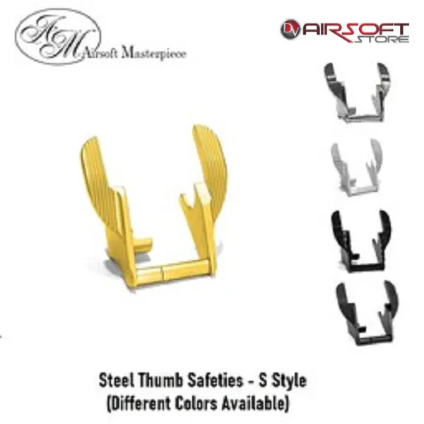 Steel Thumb Safeties - S Style