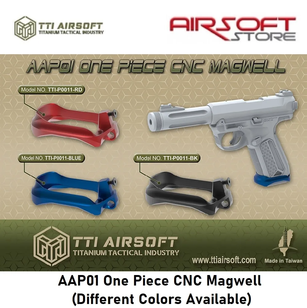 [2100000054015] AAP01 One Piece CNC Magwell (Black)