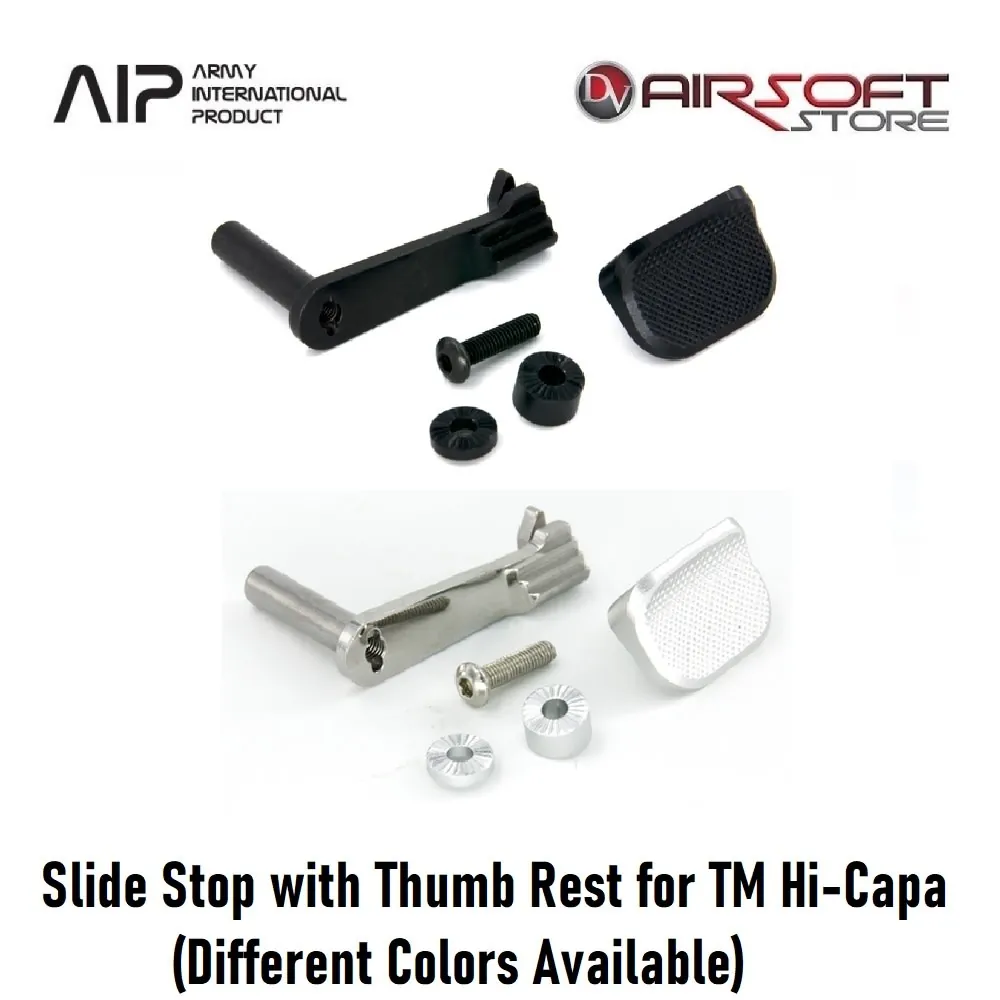 [2100000058235] Slide Stop with Thumb Rest for TM Hi-Capa (Black)