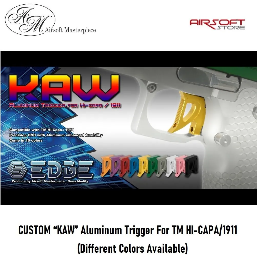 CUSTOM “KAW” Aluminum Trigger For TM HI-CAPA/1911