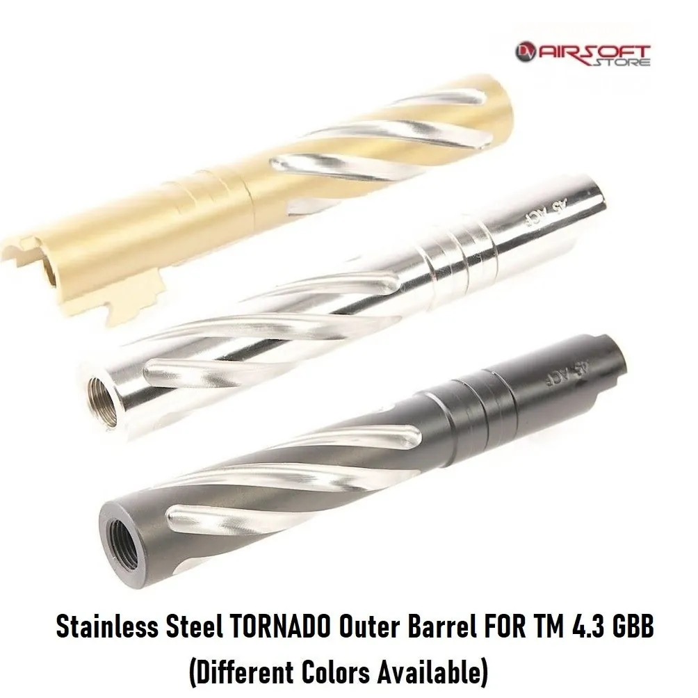 Stainless TORNADO Outer Barrel FOR TM 4.3 GBB