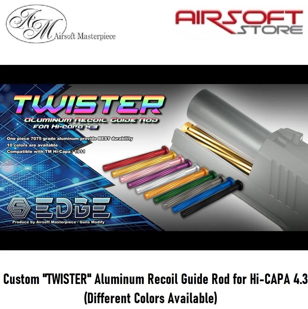 Custom "TWISTER" Aluminum Recoil Guide Rod for Hi-CAPA 4.3