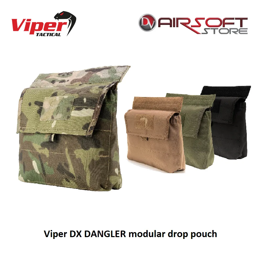 [2100000066780] DX DANGLER modular drop pouch (Black)