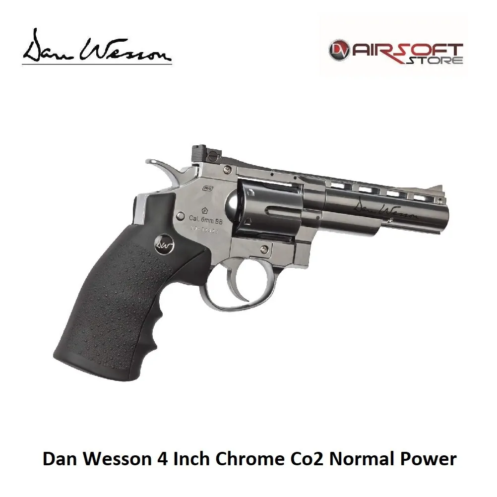 [2100000035144] Dan Wesson Revolver 4 Inch Chrome Co2