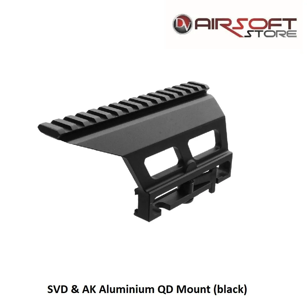 [2100000035458] SVD & AK Aluminium QD Mount (black)
