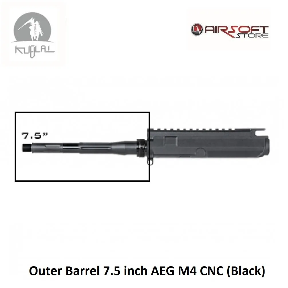 Outer Barrel 7.5 inch AEG M4 CNC (Black)