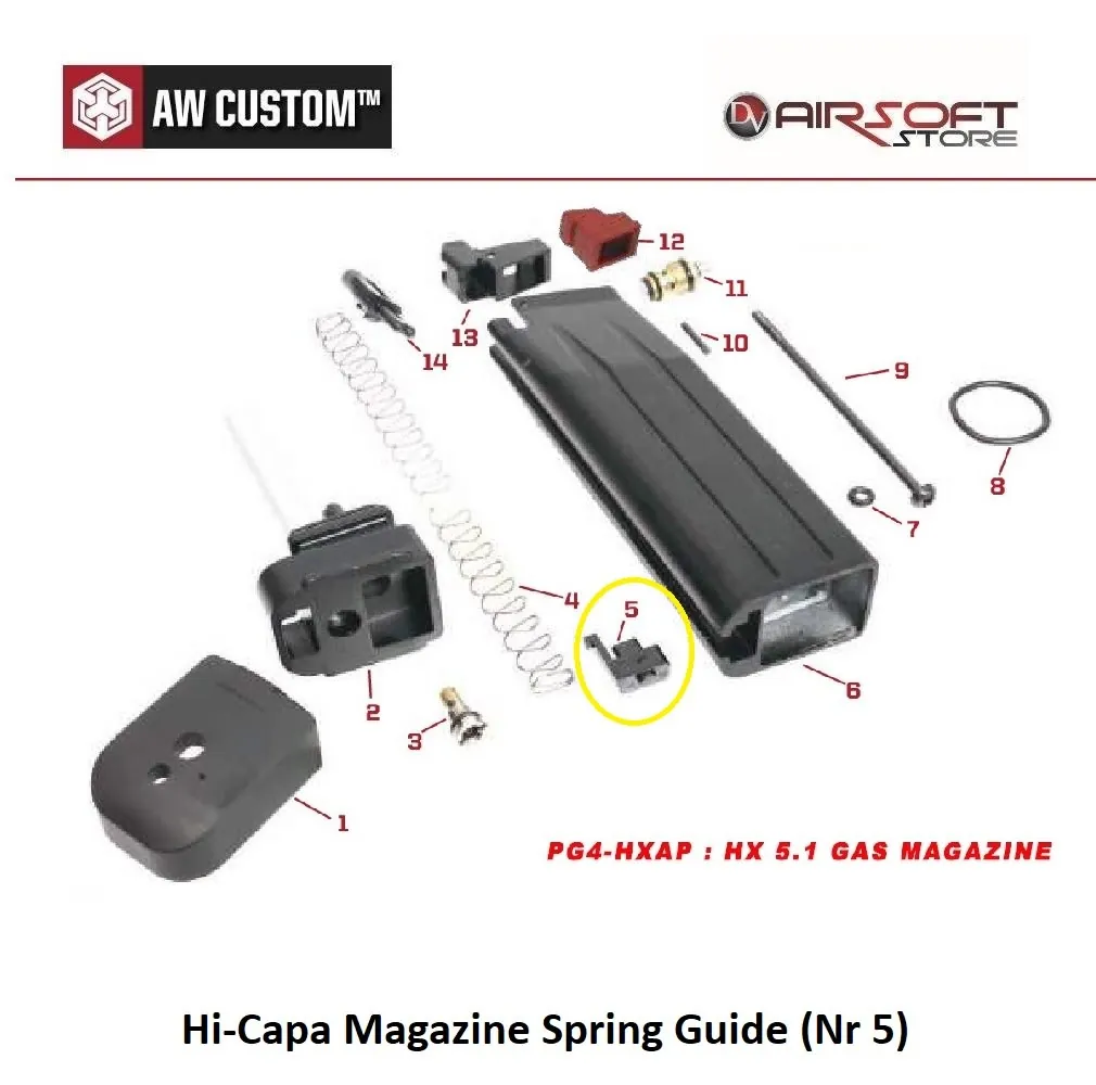 Hi-Capa Magazine Spring Guide (Nr 5)