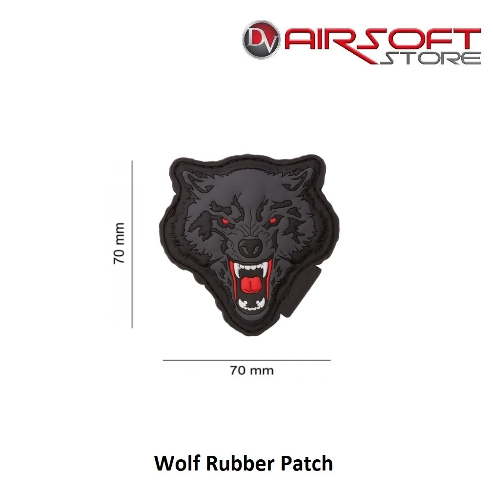 [2100000037445] Wolf Rubber Patch
