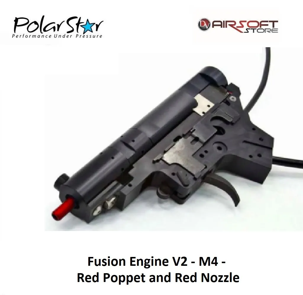 Fusion Engine V2 - M4 - Red Poppet and Red Nozzle