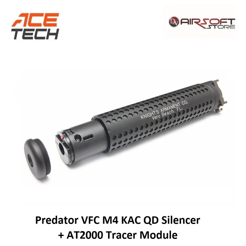 [2100000038572] Predator VFC M4 KAC QD Silencer + AT2000 Tracer Module