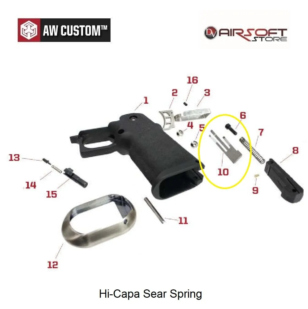 WE / AW Hi-Capa Sear Spring