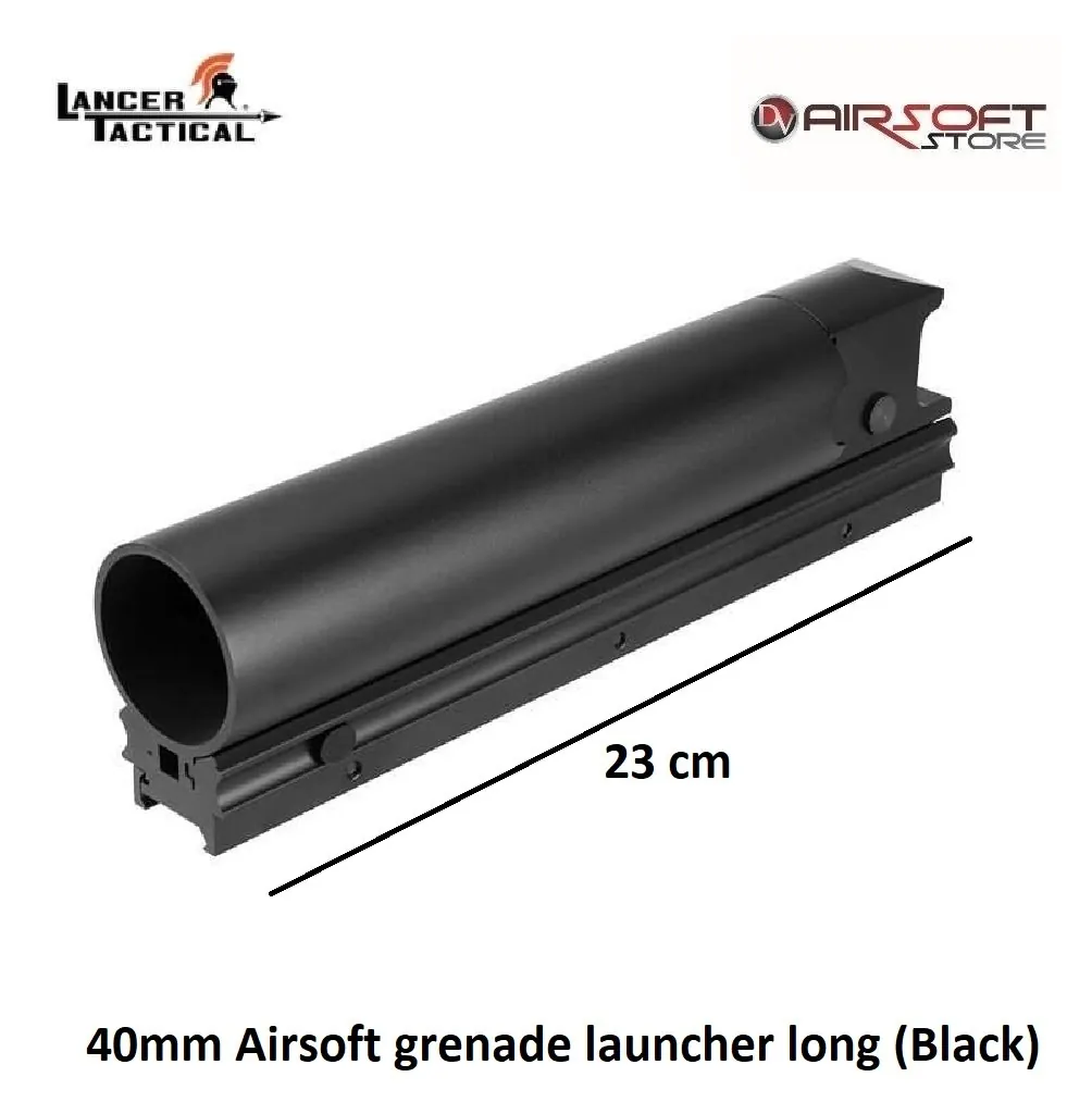 [2100000039555] 40mm Airsoft grenade launcher long (Black)