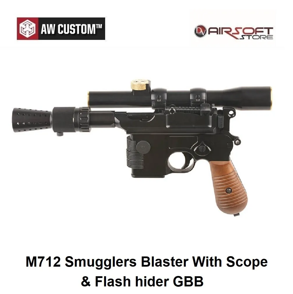[2100000040971] M712 Smugglers Blaster With Scope & Flash hider GBB