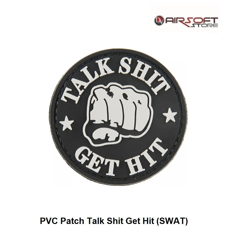 [2100000041107] PVC Patch Talk Shit Get Hit (SWAT)