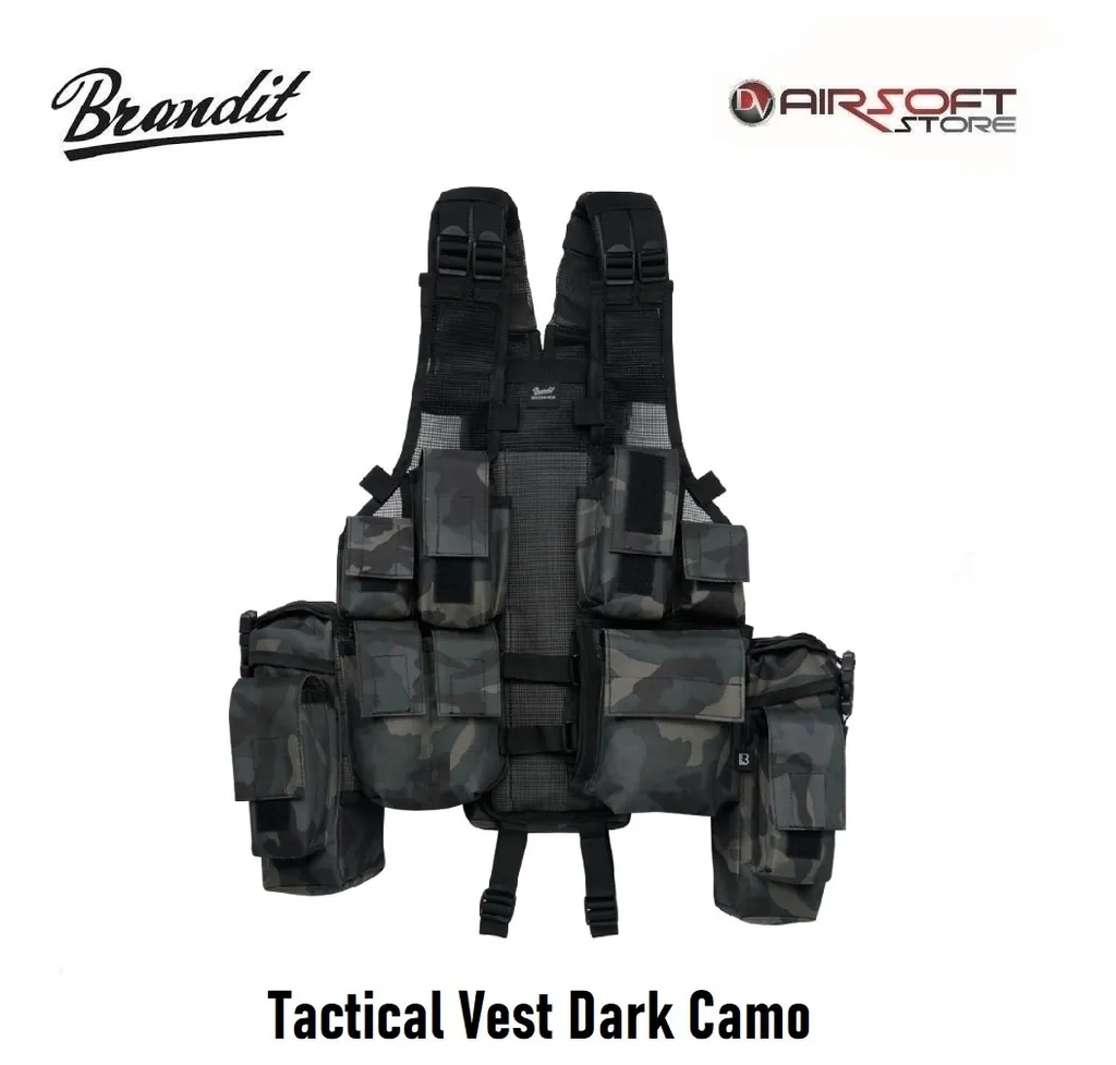 [2100000043552] Tactical Vest Dark Camo