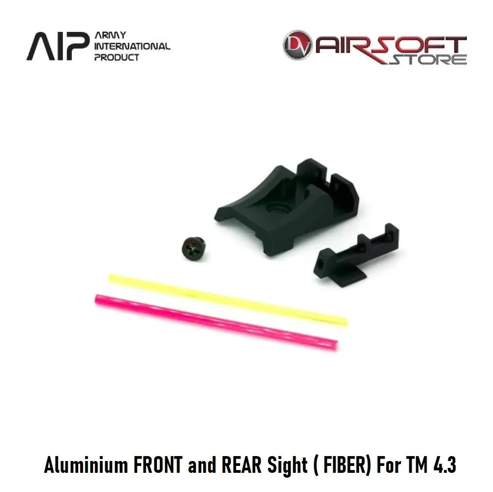 Aluminium FRONT and REAR Sight ( FIBER) For TM 4.3