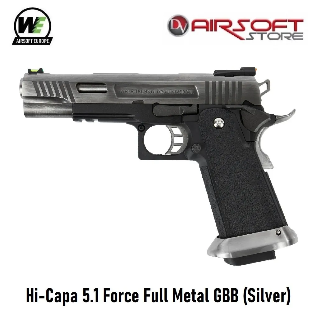 Hi-Capa 5.1 Force Full Metal GBB (Silver)