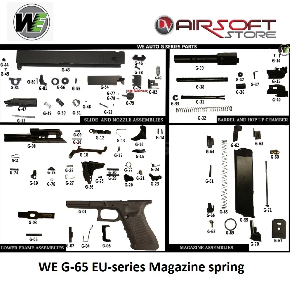 [2100000050123] WE17-18c part G-66 Magazine spring guide