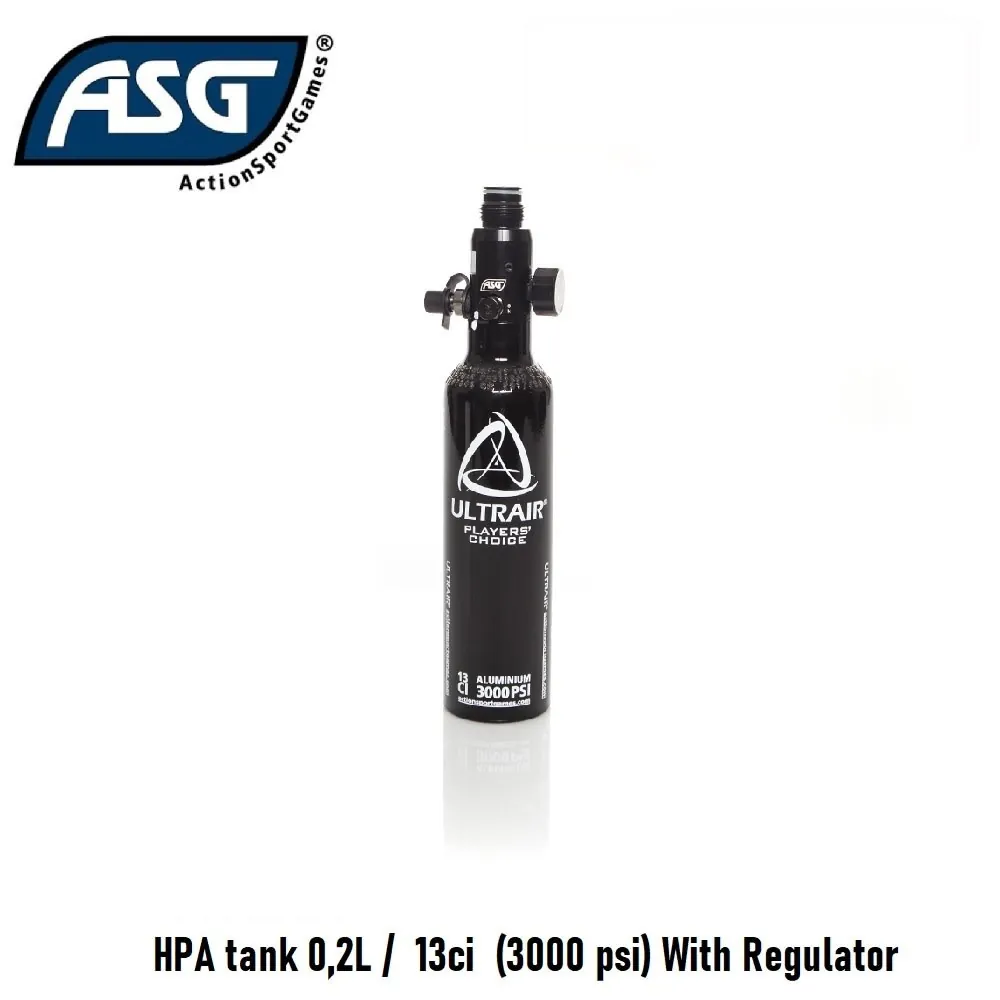 HPA tank 0,2L / 13ci  (3000 psi) With Regulator