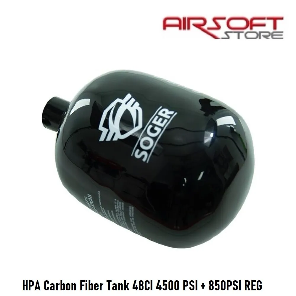 [2100000053001] HPA Carbon Fiber Tank 48CI 4500 PSI + 850PSI REG