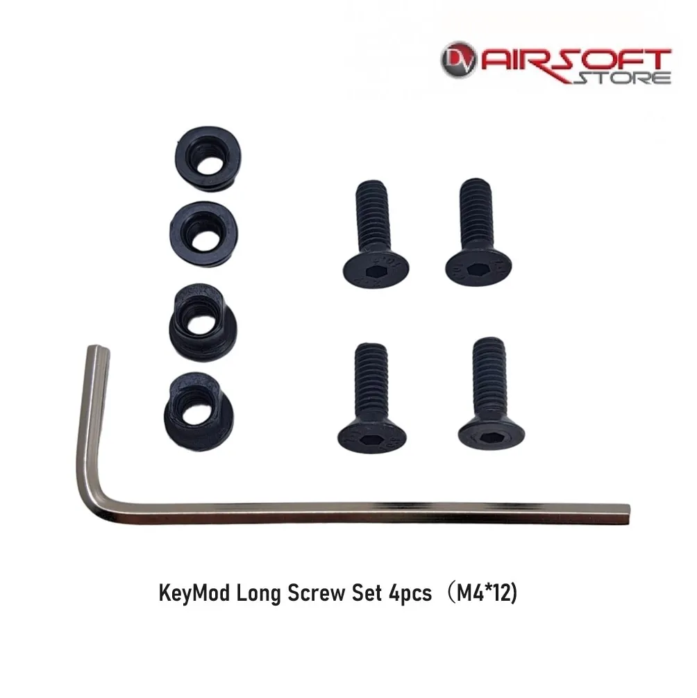 [2100000055296] KeyMod Long Screw Set 4pcs（M4*12)