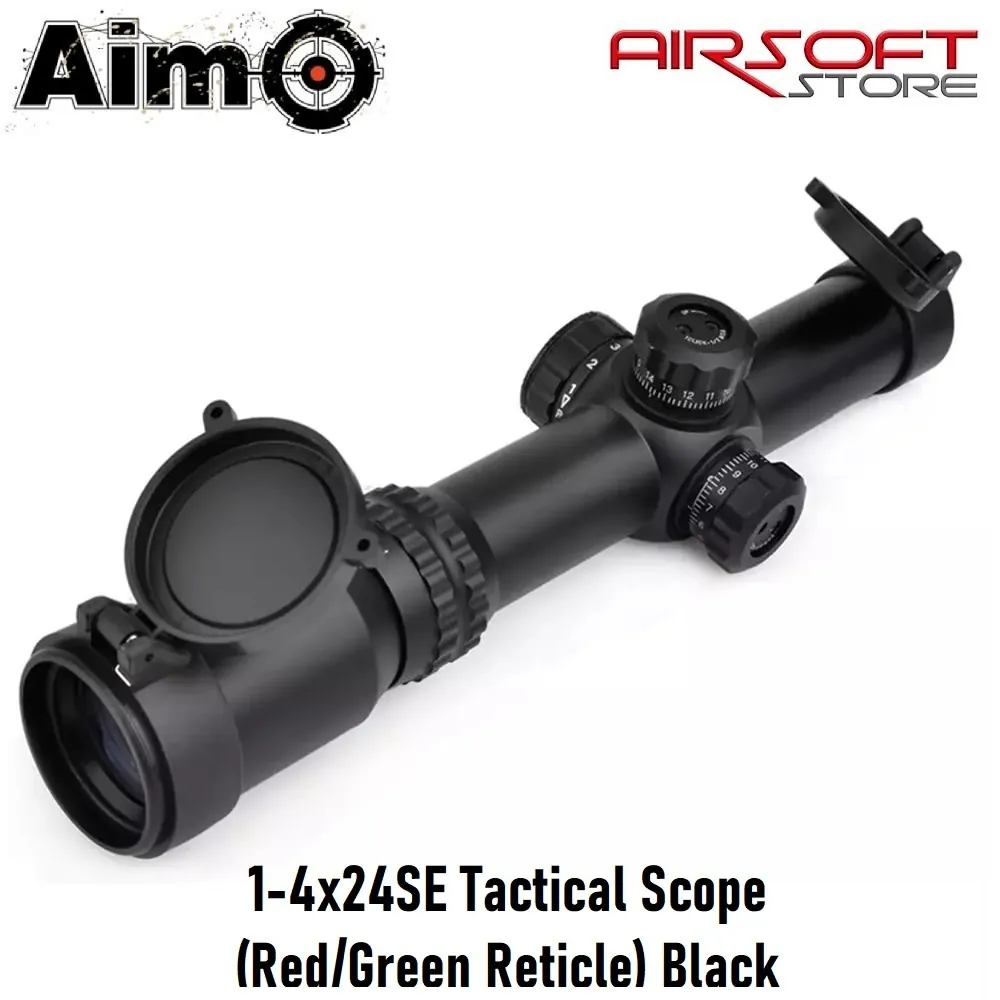 1-4x24SE Tactical Scope(Red/Green) Black