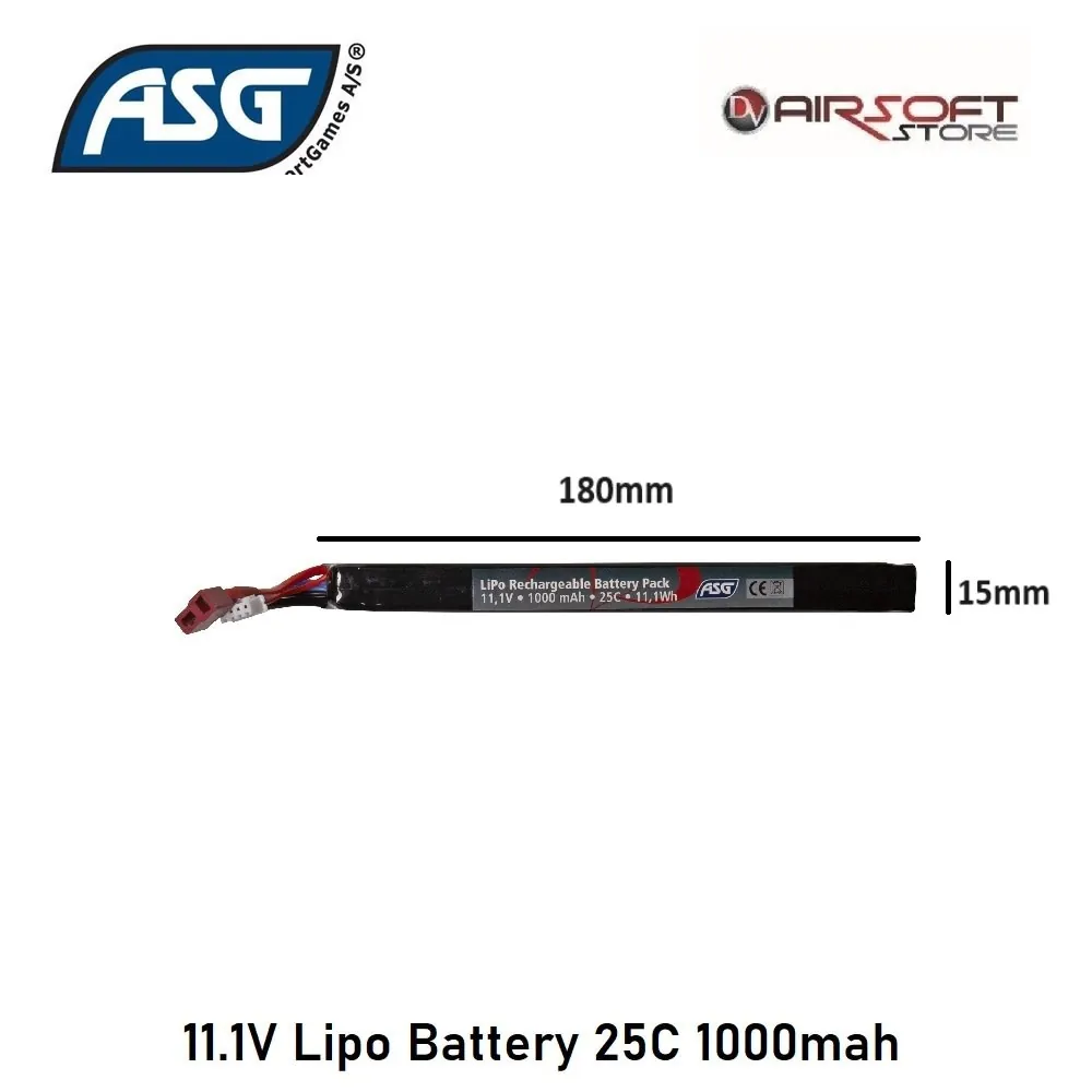 [2100000056354] 11.1V Lipo Battery 25C 1000mah