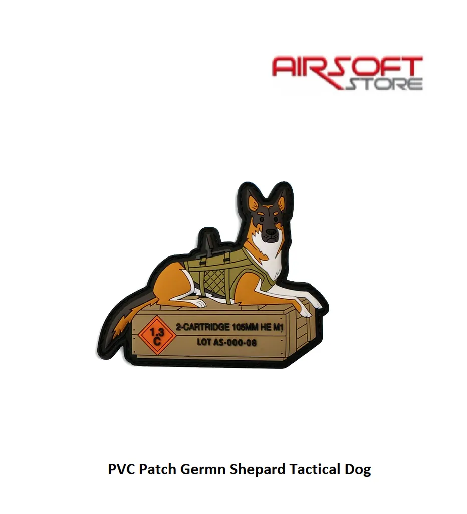 [2100000058815] PVC Patch German Shepard Tactical Dog