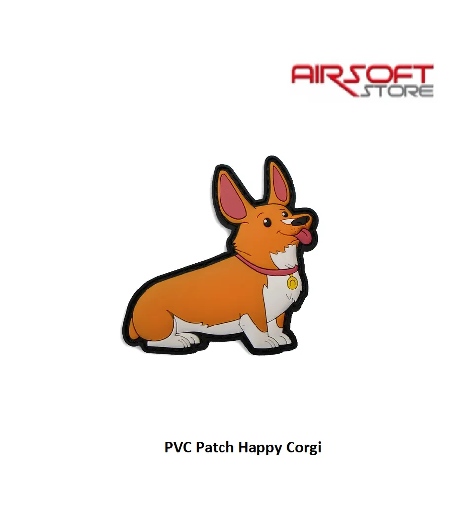 PVC Patch Happy Corgi