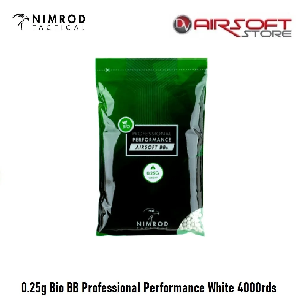 [2100000059409] 0.25g Bio BB Professional Performance White 4000rds